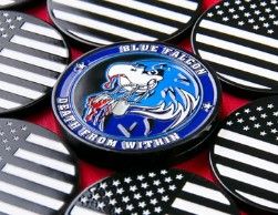 Blue Falcon military coin