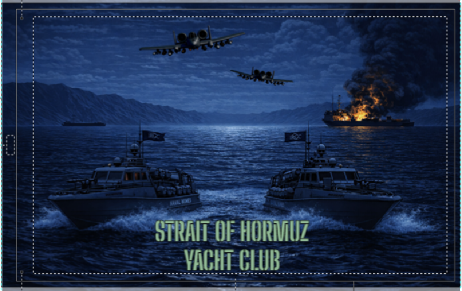 The Strait of Hormuz - Yacht Club - A-10 Thunderbolt II Flag